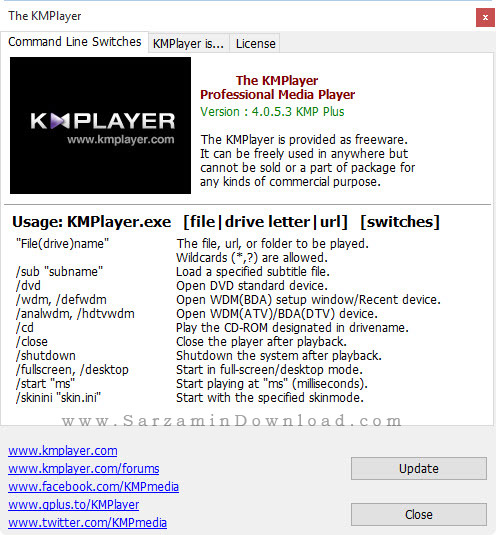 نرم افزار پخش فیلم و موسیقی، کا ام پلیر - KMPlayer 4.0.5.3