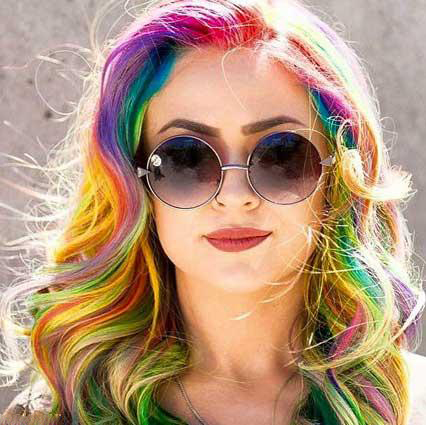 مدل موهای فانتزی و رنگ موی زیبای 2016