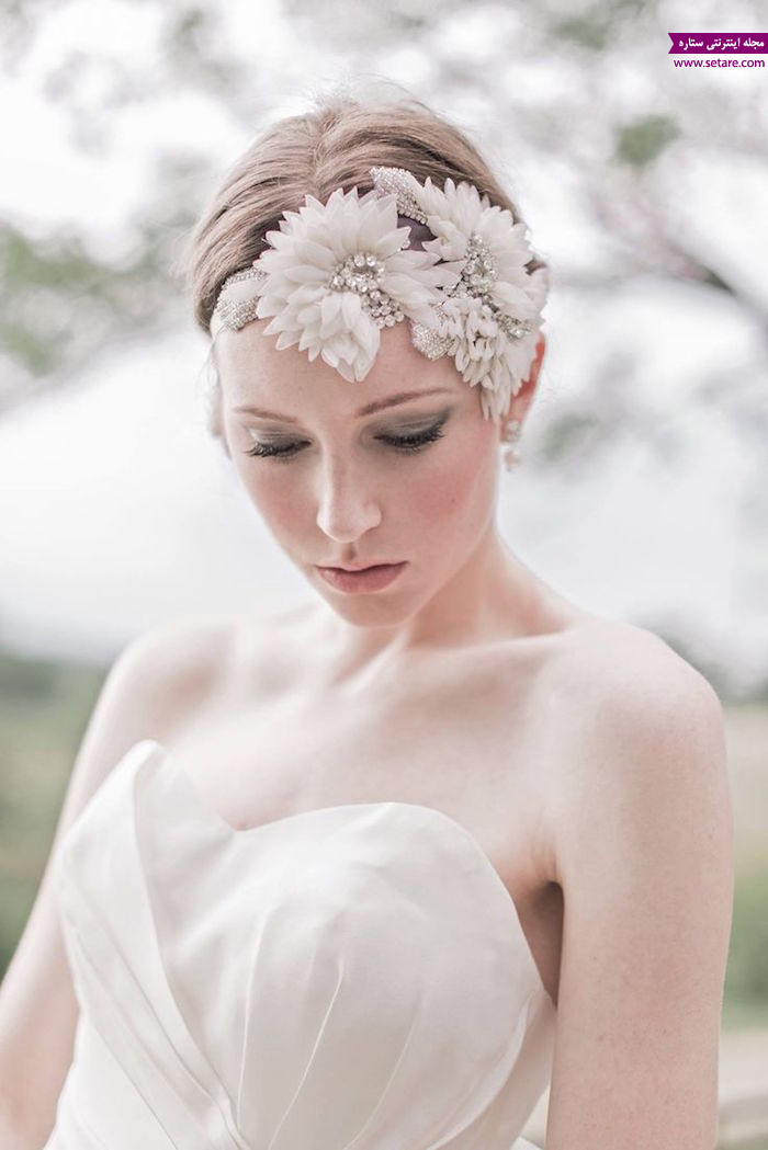 زیباترین مدل موی عروس - عکس مدل عروس - مدل مو - آرایش عروس - مدل آرایش مو - تزیین موی عروس با گل
