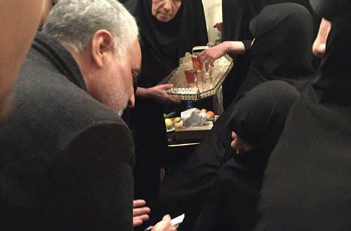 سردار سلیمانی به همسر آیت الله هاشمی تسلیت گفت+عکس