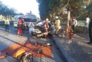 واژگونی مرگبار خودروی پراید در مشهد