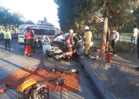 واژگونی مرگبار خودروی پراید در مشهد