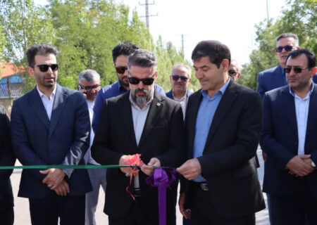 افتتاح دو پروژه مهم عمرانی و زیرساختی نواحی صنعتی شهرستان نمین