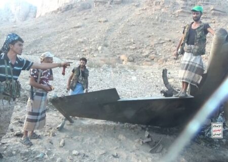 ببینید|لحظه سرنگونی جنگنده F-15 عربستان در آسمان مأرب یمن
