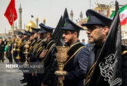 آغاز حرکت دسته عزاداری خادمان حرم حضرت معصومه(س) به سمت حرم مطهر