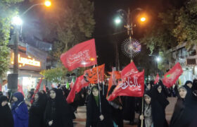 تجمع شبانه مردم کلاله با تأکید بر وحدت و همدلی