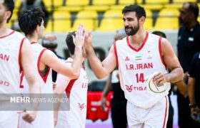 صعود تیم ملی بسکتبال به مرحله یک چهارم نهایی با غلبه بر اردن