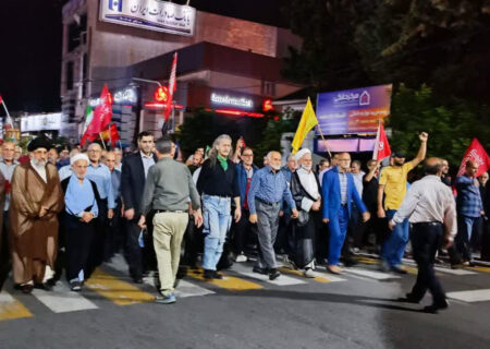 یکصد ونود و ششمین اجتماع شبانه مردم تنکابن