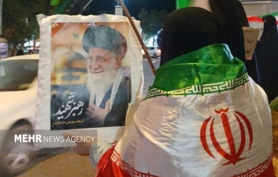 راهپیمایی مردم مرکز خراسان شمالی در شب‌های ایستادگی و مقاومت