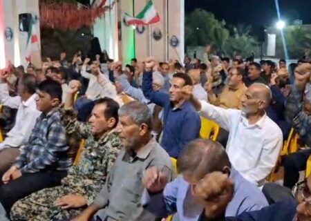 اجتماع مردم انقلابی آبدان در شب ۲۰۶