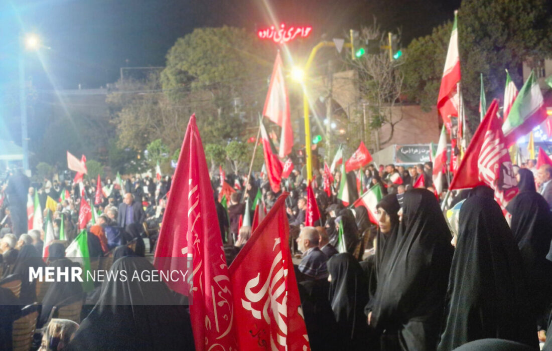 گنبدی‌ها در شب ۲۰۸، هم‌صدا پای آرمان‌های انقلاب ایستادند