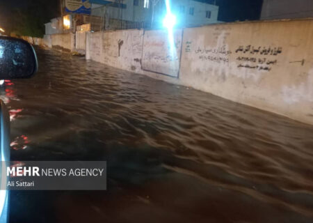 آبگرفتگی شدید کمربندی لواسان هم اکنون